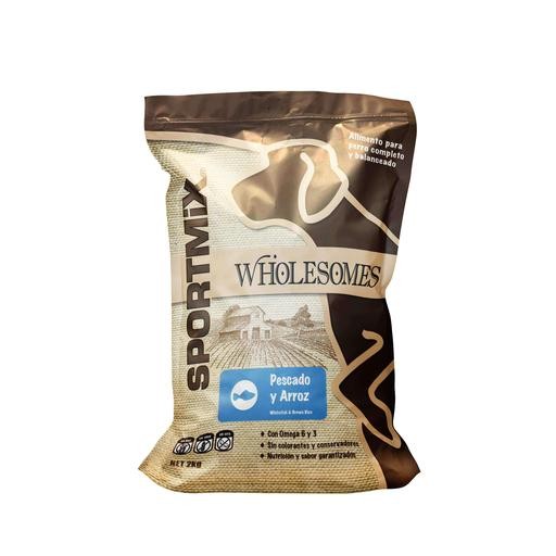 Sportmix Wholesomes Pescado Blanco y Arroz Integral - Para Perros